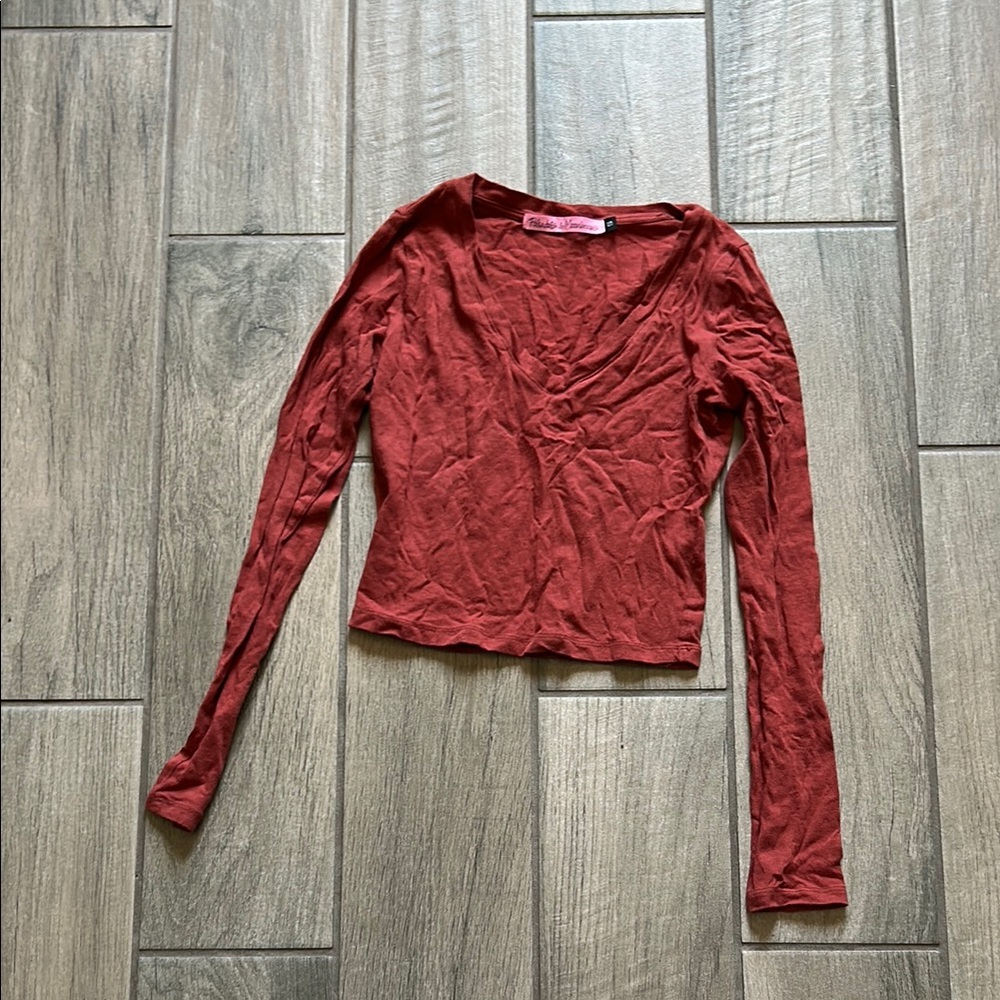 Red Long Sleeve Tee for Effortless Style